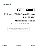 Preview for 1 page of Garmin GFC 600H Maintenance Manual