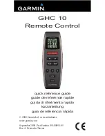 Preview for 1 page of Garmin GHC 10 Quick Reference Manual