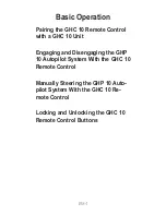 Preview for 4 page of Garmin GHC 10 Quick Reference Manual