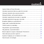 Preview for 1 page of Garmin GHP 20 Marine Autopilot System for... Product Information