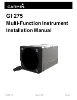 Garmin GI 275 Installation Manual preview