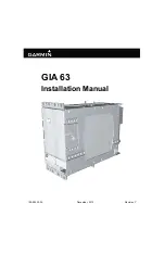 Garmin GIA 63 Installation Manual preview