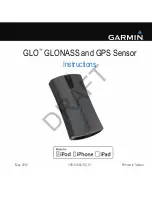 Garmin GLO sensor Instruction Manual preview