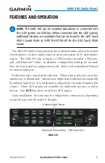 Preview for 9 page of Garmin GMA 245 Pilot'S Manual