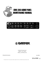 Garmin GMA 340 Maintenance Manual preview