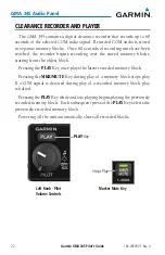 Предварительный просмотр 22 страницы Garmin GMA 345 Pilot'S Manual