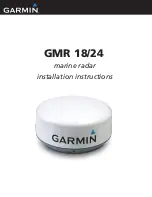 Preview for 1 page of Garmin GMR 18 Installation Instructions Manual