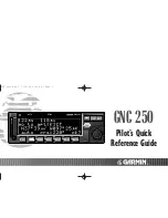 Garmin GNC 250 Pilot’S Quick Reference Manual preview