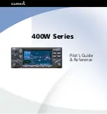 Garmin GNS 400W Pilot'S Manual & Reference preview