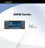 Предварительный просмотр 1 страницы Garmin GNS 420AW Quick Reference Manual