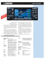 Garmin GNS 430 Specification preview