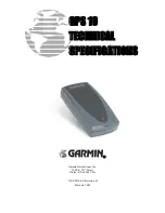 Preview for 1 page of Garmin GPS 10 Technical Specifications