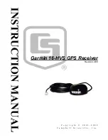 Garmin GPS 16-HVS Instruction Manual preview