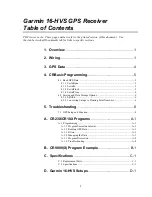 Preview for 3 page of Garmin GPS 16-HVS Instruction Manual