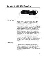 Предварительный просмотр 5 страницы Garmin GPS 16-HVS Instruction Manual