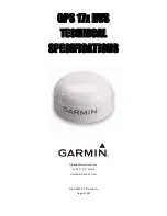 Garmin GPS 17HVS - Receiver Module Technical Specifications preview