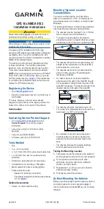 Preview for 1 page of Garmin GPS 19x HVS Installation Instructions Manual