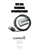 Garmin GPS 20x Technical Specifications preview