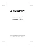 Preview for 1 page of Garmin GPS 31 SL TracPak Technical Information