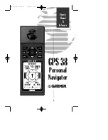 Preview for 1 page of Garmin GPS 38 Owner'S Manual