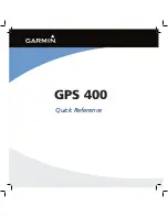 Preview for 1 page of Garmin GPS 400 Quick Reference