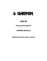 Preview for 2 page of Garmin GPS 65 Personal Navigator Owner'S Manual