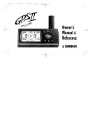 Preview for 1 page of Garmin GPS II+ Owner'S  Manual  & Reference