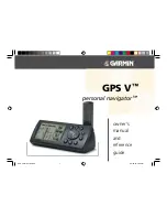 Garmin GPS V Personal Navigator Owner'S Manual And Reference Manual preview