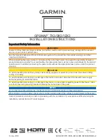 Preview for 1 page of Garmin GPSMAP 12X3 Installation Instructions Manual