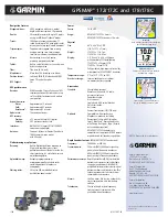 Preview for 2 page of Garmin GPSMAP 172 Specifications