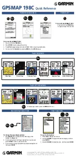 Preview for 1 page of Garmin GPSMAP 198C Quick Reference