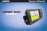 Preview for 1 page of Garmin GPSMAP 3005C Owner'S Manual