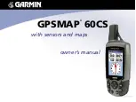 Preview for 1 page of Garmin GPSMAP 60CS Owner'S Manual