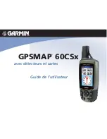 Garmin GPSMAP 60CSx Manual De L'Utilisateur preview