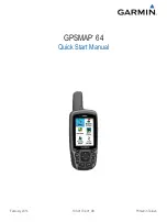 Preview for 1 page of Garmin GPSMAP 64 Quick Start Manual