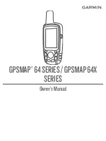 Preview for 1 page of Garmin GPSMAP 64X Series Owner'S Manual