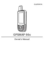 Garmin GPSMAP 66s Owner'S Manual preview