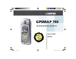 Предварительный просмотр 1 страницы Garmin GPSMAP 76S Quick Start Manual