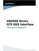 Garmin GPSMAP 800 Series Pilot'S Manual Addendum preview