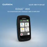 Предварительный просмотр 1 страницы Garmin GPSMAP 800 Series Quick Start Manual