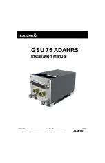 Garmin GSU 75 Series Installation Manual preview