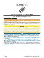 Preview for 1 page of Garmin GT12M-THF Installation Instructions Manual