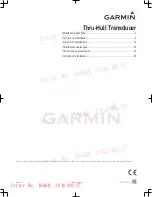 Предварительный просмотр 2 страницы Garmin GT51 Thru-Hull Installation Instructions Manual