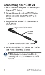 Предварительный просмотр 4 страницы Garmin GTM 20 Instructions Manual