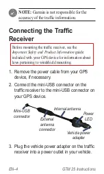 Предварительный просмотр 4 страницы Garmin GTM 25 Instruction Manual