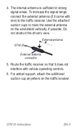 Предварительный просмотр 5 страницы Garmin GTM 25 Instruction Manual