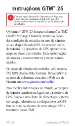 Предварительный просмотр 28 страницы Garmin GTM 25 Instruction Manual