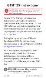 Предварительный просмотр 38 страницы Garmin GTM 25 Instruction Manual