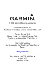 Предварительный просмотр 58 страницы Garmin GTM 25 Instruction Manual