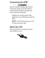 Preview for 2 page of Garmin GTM 60 Instructions Manual